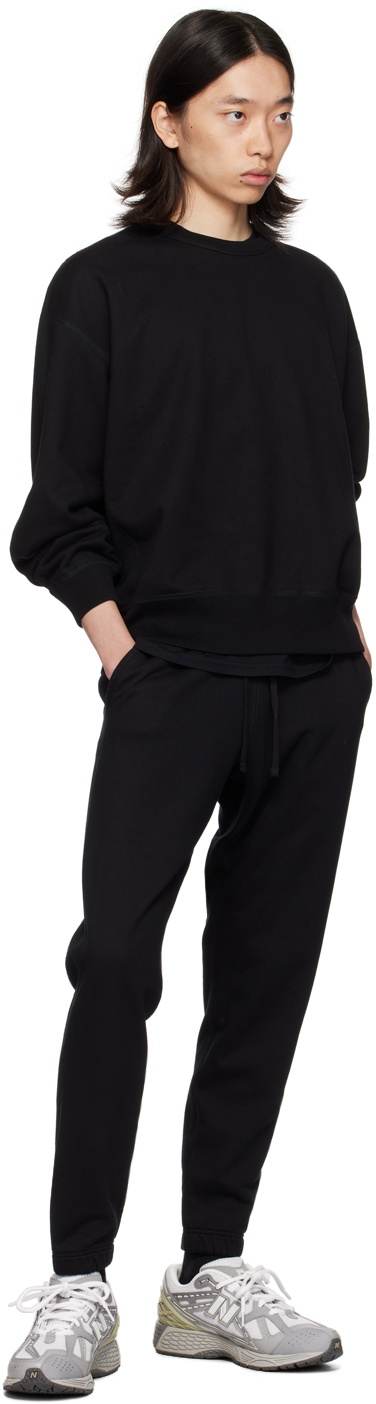 Reigning Champ Black Midweight Standard Cuffed Sweatpants