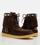 Valentino Garavani Nellcôte studded suede ankle boots