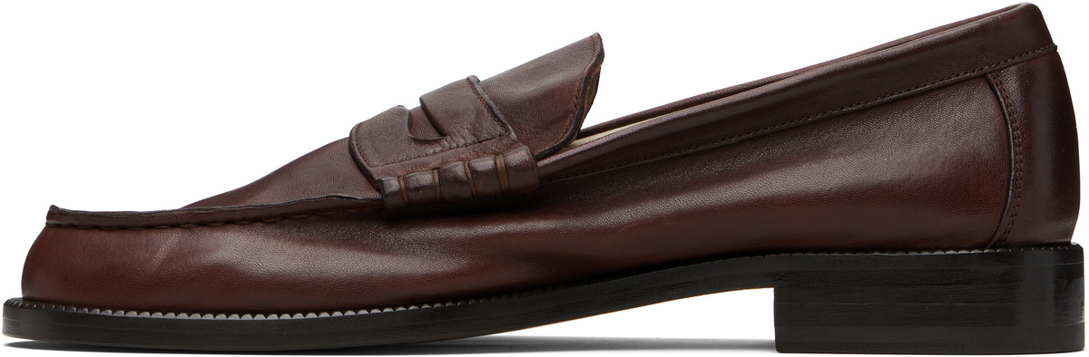 Common Projects Brown Leather Loafers