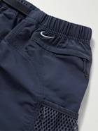Nike - ACG Snowgrass Straight-Leg Mesh-Trimmed Belted Nylon Shorts - Blue