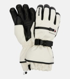 Moncler Leather-trimmed ski gloves