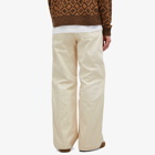 Acne Studios Men's Palma Canvas Face Trousers in Oatmeal Melange