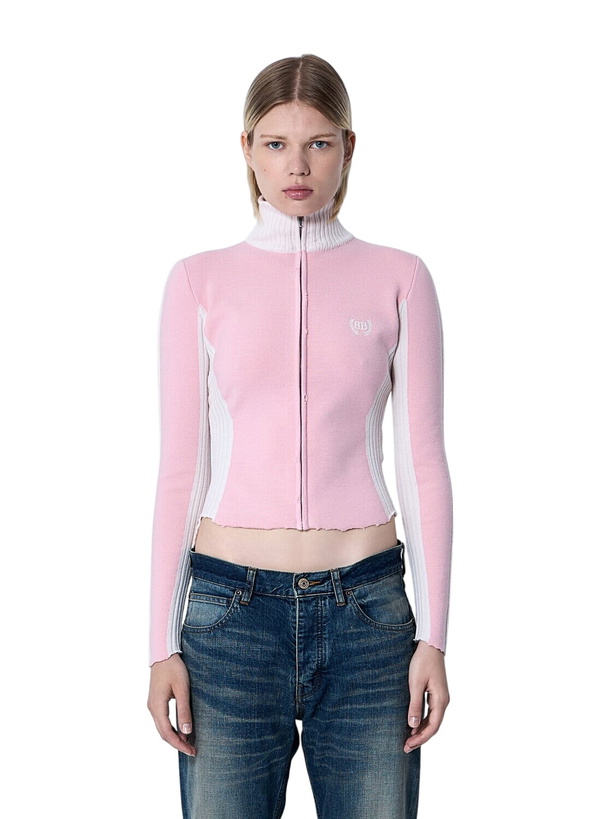 Photo: Balenciaga Zip-Up Human Being Hooded Sweatshirt