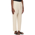 HOMME PLISSÉ ISSEY MIYAKE Beige Monthly Colors March Trousers