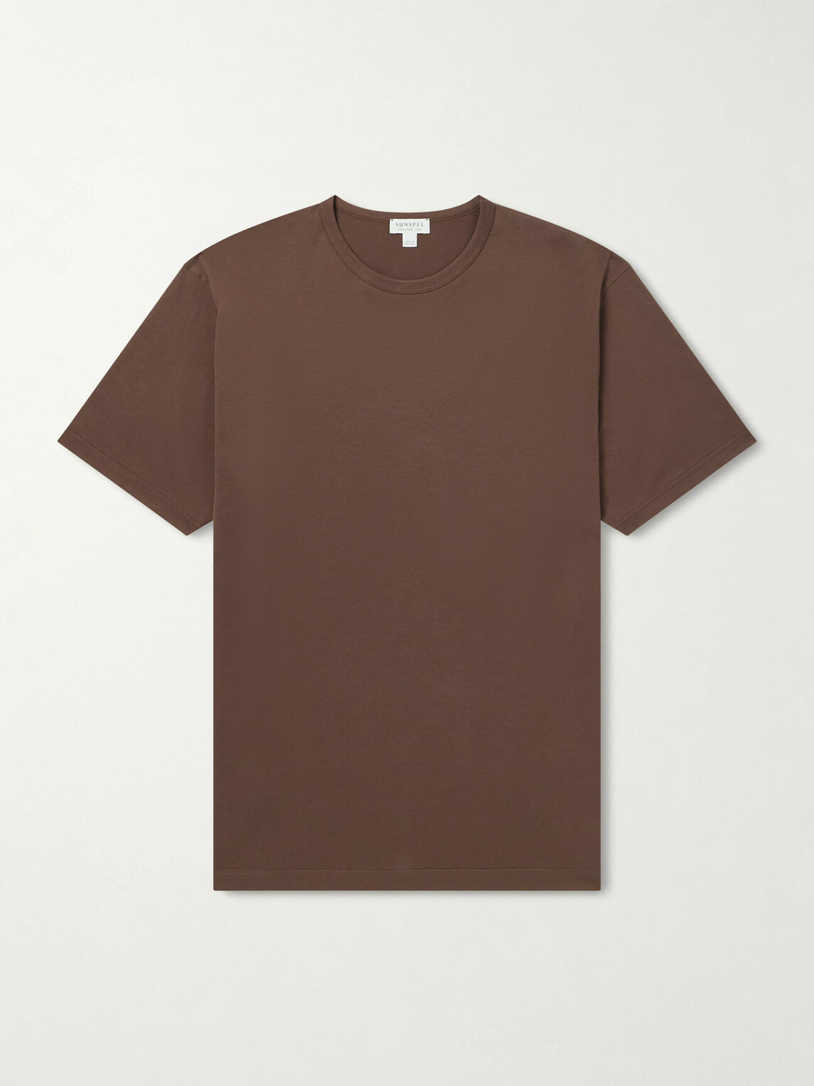 Sunspel - Slim-Fit Cotton-Jersey T-Shirt - Brown
