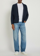 John Smedley Narah Merino Wool Cardigan Navy