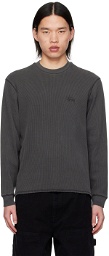 Stüssy Black Thermal Sweatshirt