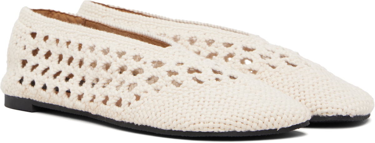 Stella McCartney Off-White Ryder Day Cotton Crochet Loafers