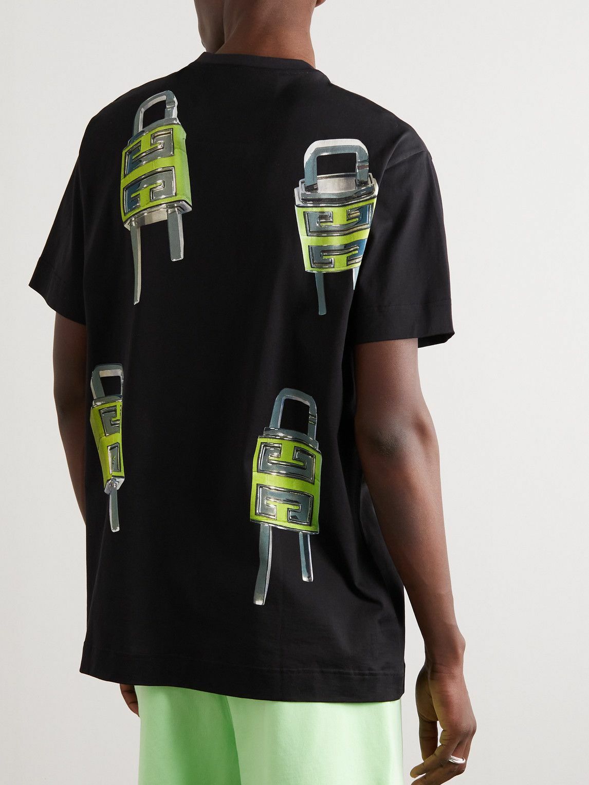 Givenchy - 4G Lock Oversized Printed Cotton-Jersey T-Shirt
