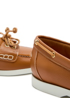 Atp Atelier Nesso Grained Leather Loafers Brown