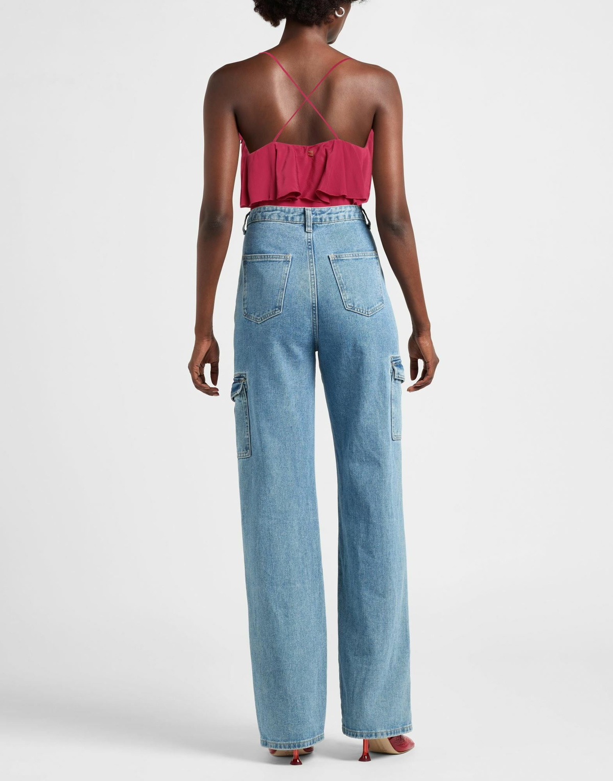 Manila Grace Womens Top in Magenta