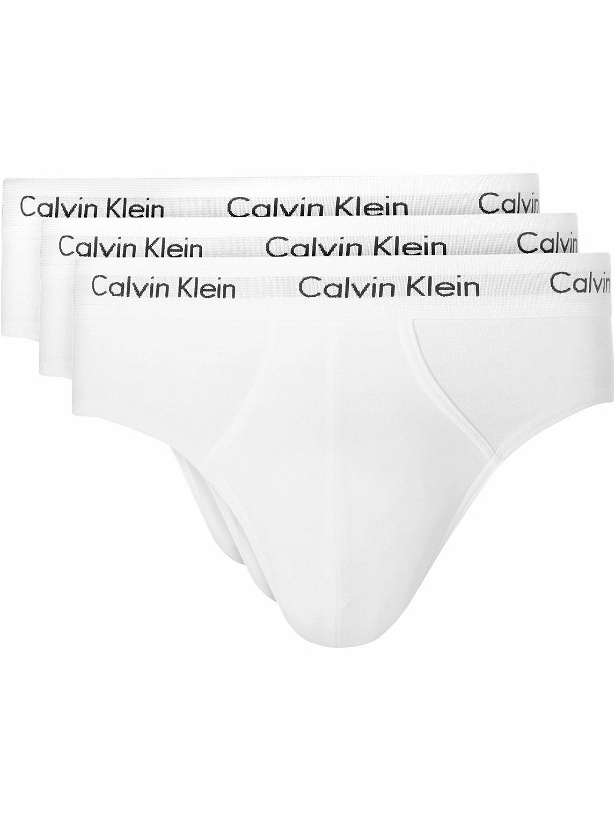 Photo: Calvin Klein Underwear - Three-Pack Stretch-Cotton Briefs - White