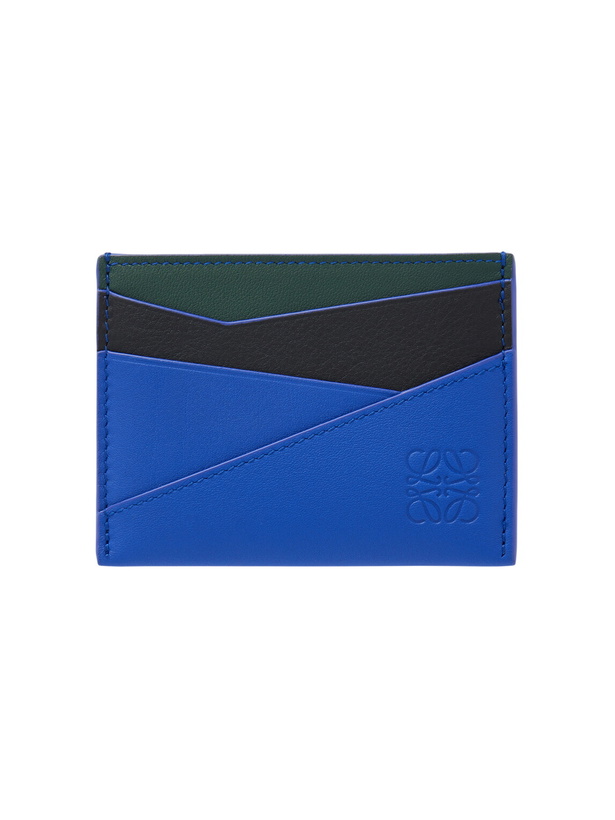 Photo: LOEWE - Puzzle Edge Anagram-Embossed Leather Cardholder - Black