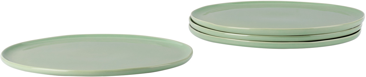 The Conran Shop Green Luna Dinner Plate Set, 4 pcs