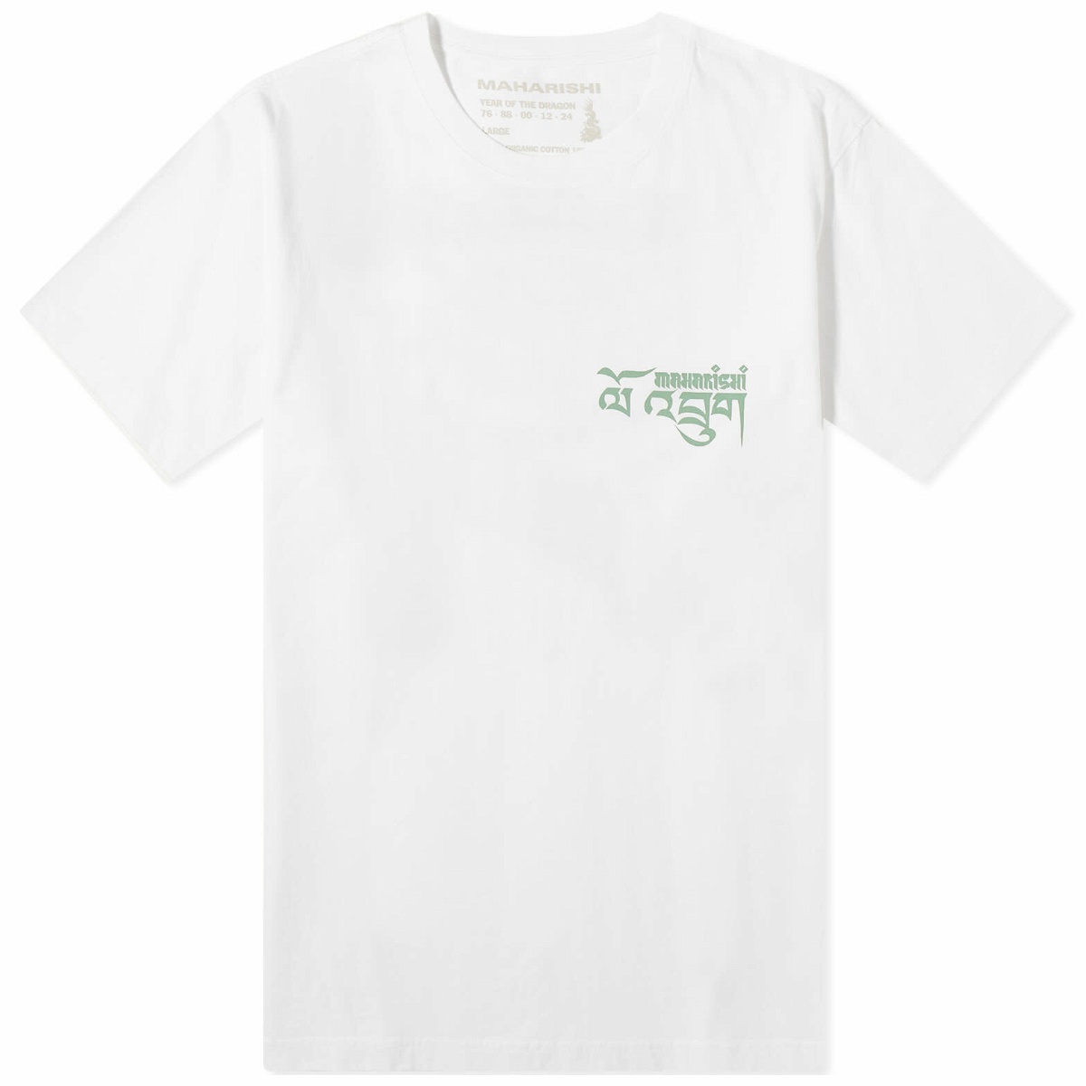 Photo: Maharishi Men's Tashi Mannox Abundance Dragon T-Shirt in White