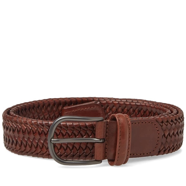 Photo: Anderson's Stretch Woven Leather Belt Tan