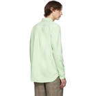 Tibi SSENSE Exclusive Green Classic Shirt