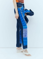 Paula Canovas del Vas Mesh Construction Denim Jeans
