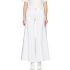 MM6 Maison Martin Margiela White Garment Dyed Jeans