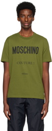 Moschino Green Printed T-Shirt