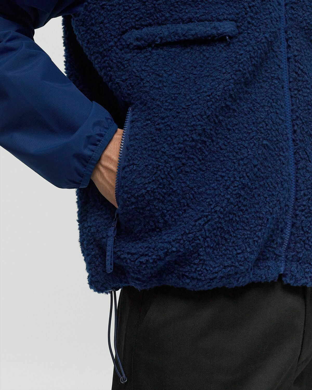 By Parra Balled Fleece Jacket Blue Fleece Jackets