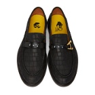 Off-White Black Croc Loafers