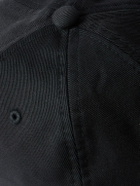 Mr P. - Leather-Trimmed Cotton-Twill Baseball Cap