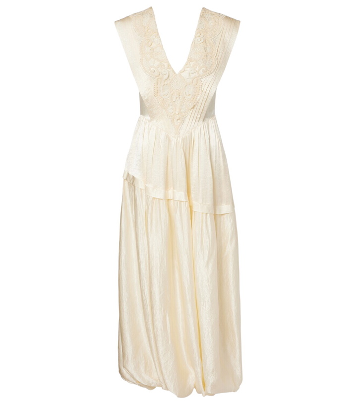 Photo: Xu Zhi Lace-trimmed maxi dress