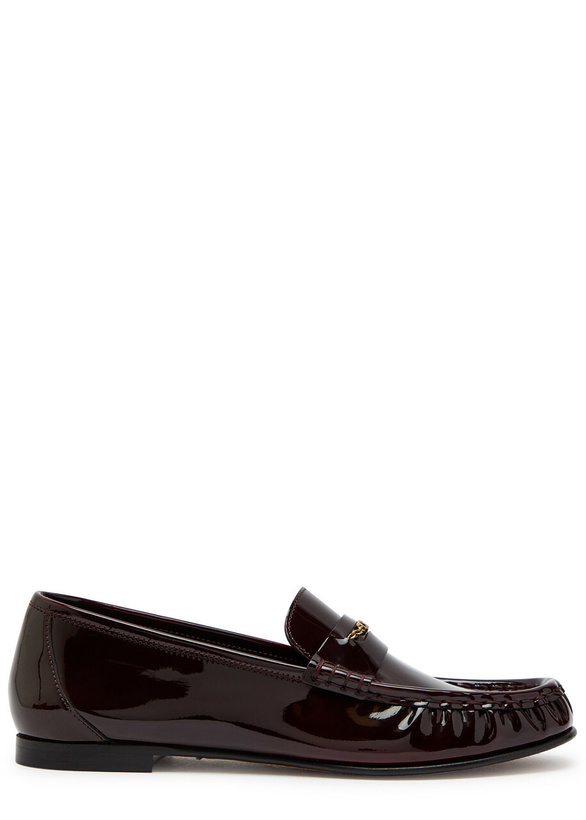 Photo: Chloe Chloé Patent Leather Loafers Burgundy