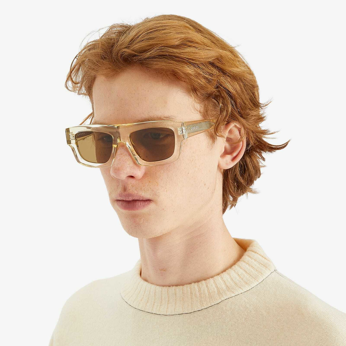 Gucci Men's GG1926S Sunglasses in Yellow/Brown Gucci