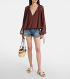 Loewe Paula's Ibiza cotton and silk blouse