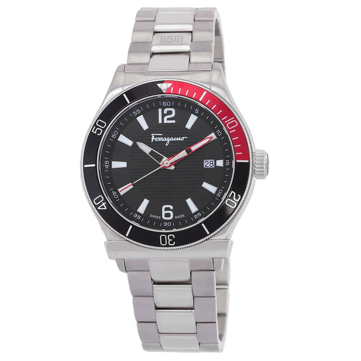Photo: Ferragamo 1898 Sport Quartz Black Dial Mens Watch SFYK00620