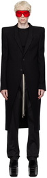 Rick Owens Black Fogpocket Neue Coat