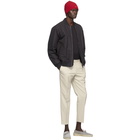 Z Zegna Off-White One Pleat Trousers