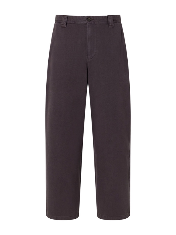 Photo: Corridor - Wide-Leg Cotton-Twill Trousers - Brown