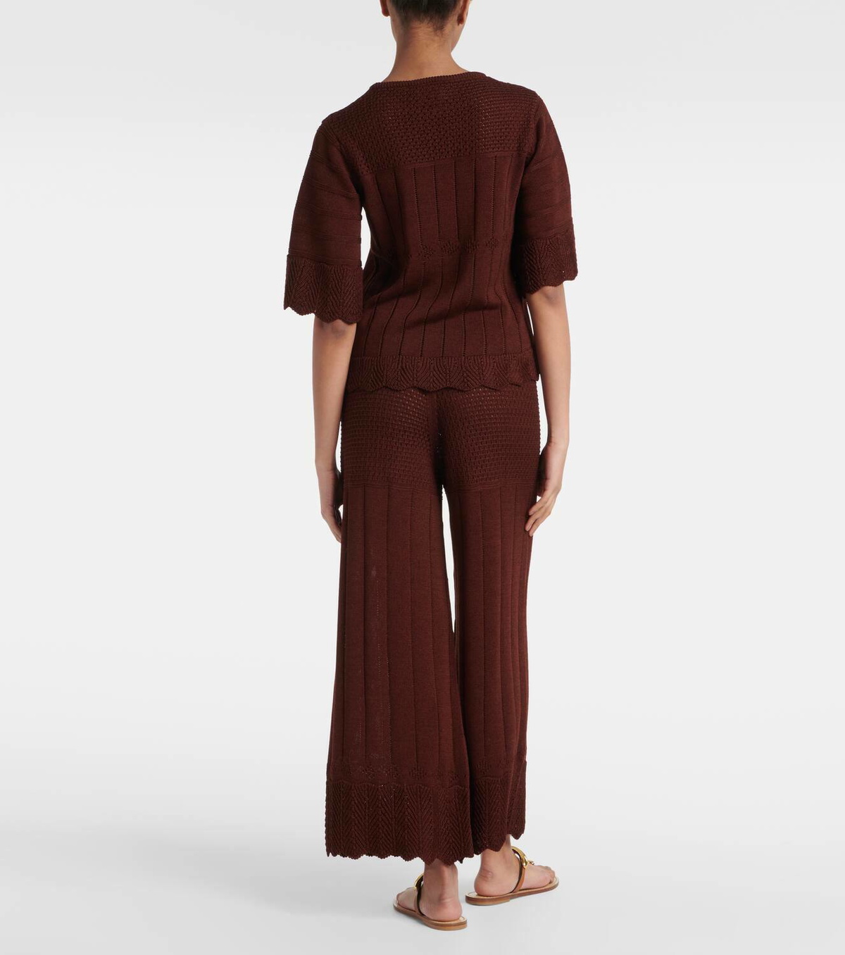 Eres Rêverie open-knit cotton-blend top