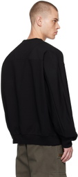 Juun.J Black Crewneck Sweatshirt