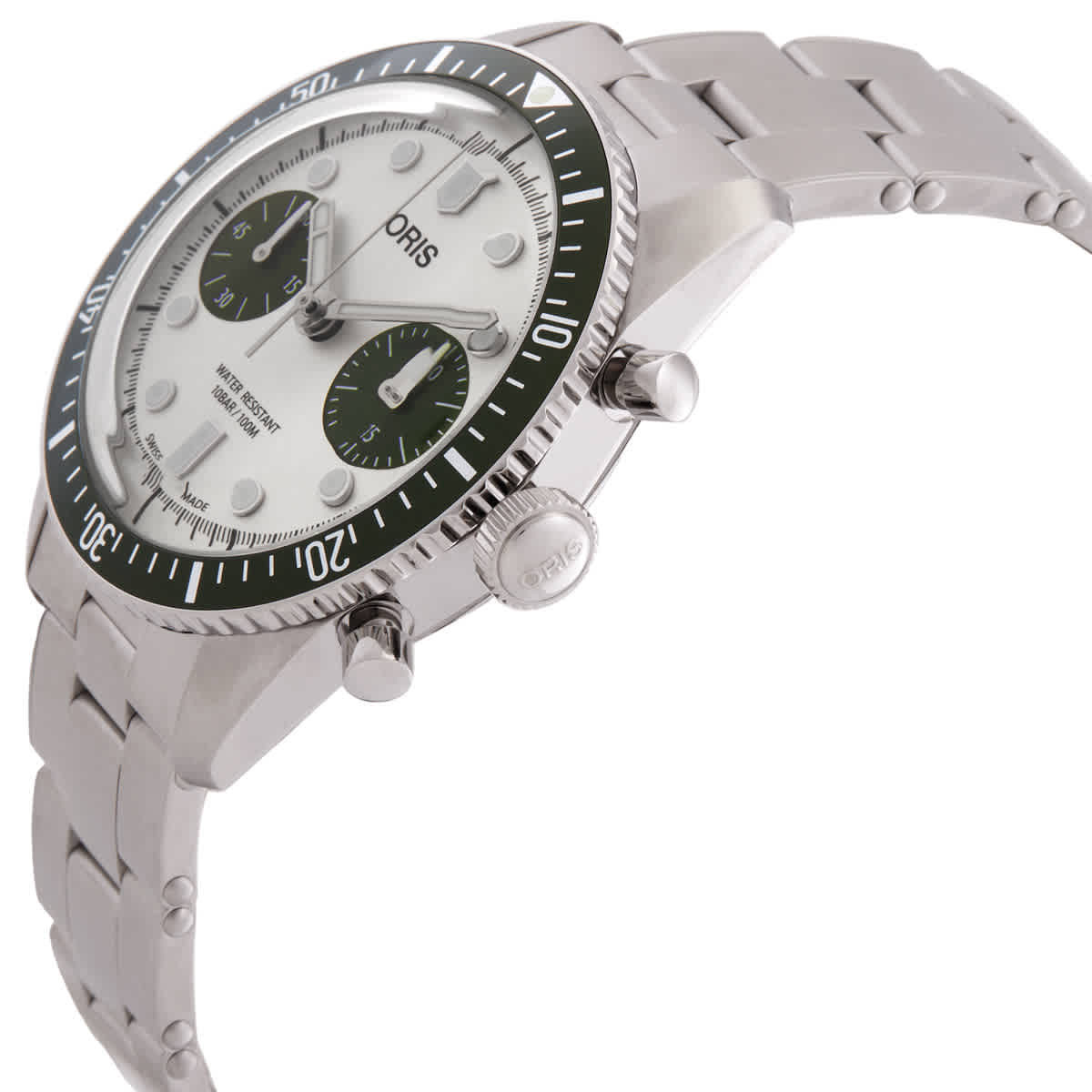 Oris Divers Sixty-Five Chronograph Automatic Silver Dial Mens Watch 01 771 7791 4051-07 8 20 18