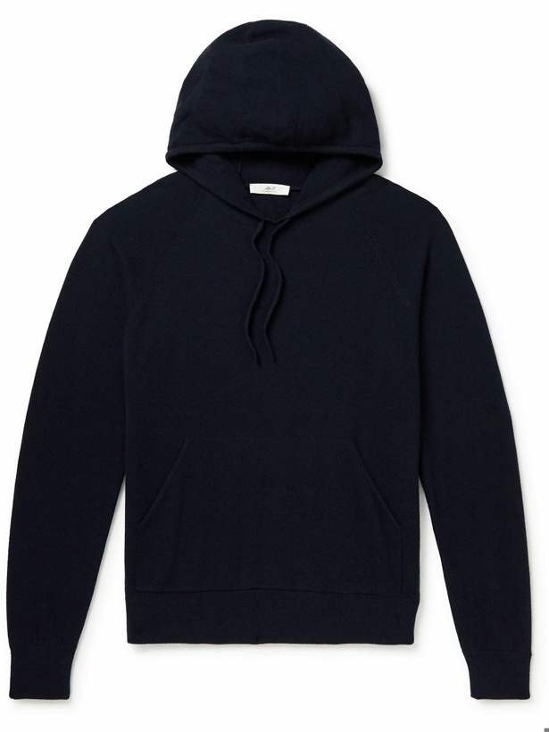 Photo: Mr P. - Wool and Cashmere-Blend Hoodie - Blue