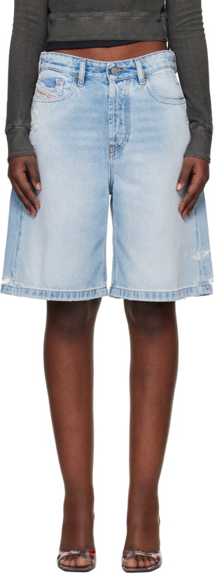 Photo: Diesel Blue De-Sire-Short Denim Shorts