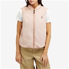 Moncler Grenoble Women's Fleece Vest in Pink
