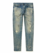 John Elliott - The Cast 2 Slim-Fit Distressed Jeans - Blue