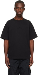 Stone Island Black Embroidered T-shirt