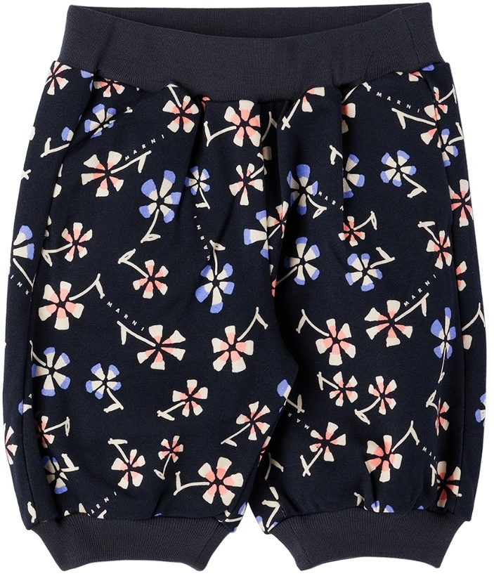 Photo: Marni Baby Navy Floral Trousers