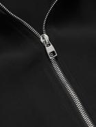 ALEXANDER MCQUEEN - Slim-Fit Logo Webbing-Trimmed Crepe Track Jacket - Black