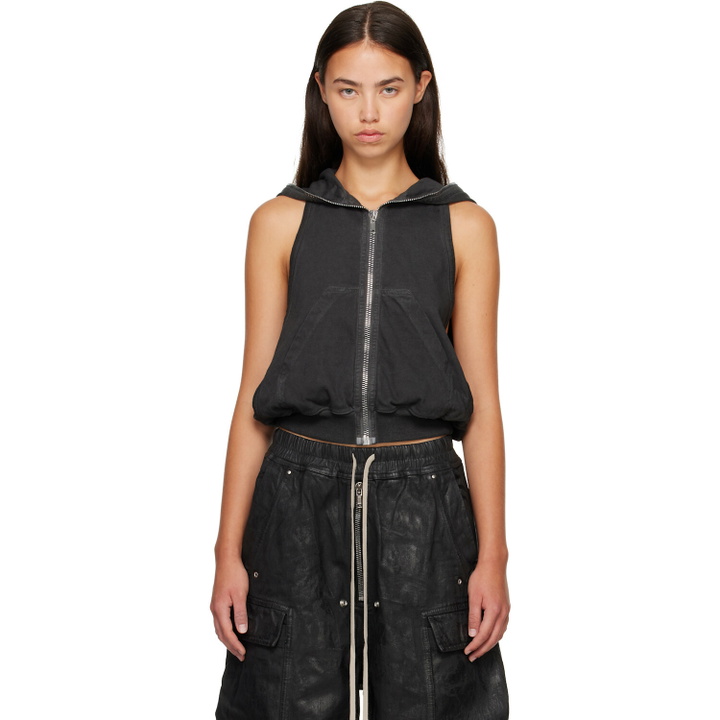 Photo: Rick Owens DRKSHDW Black Tower Cyclops Sl Hoodie