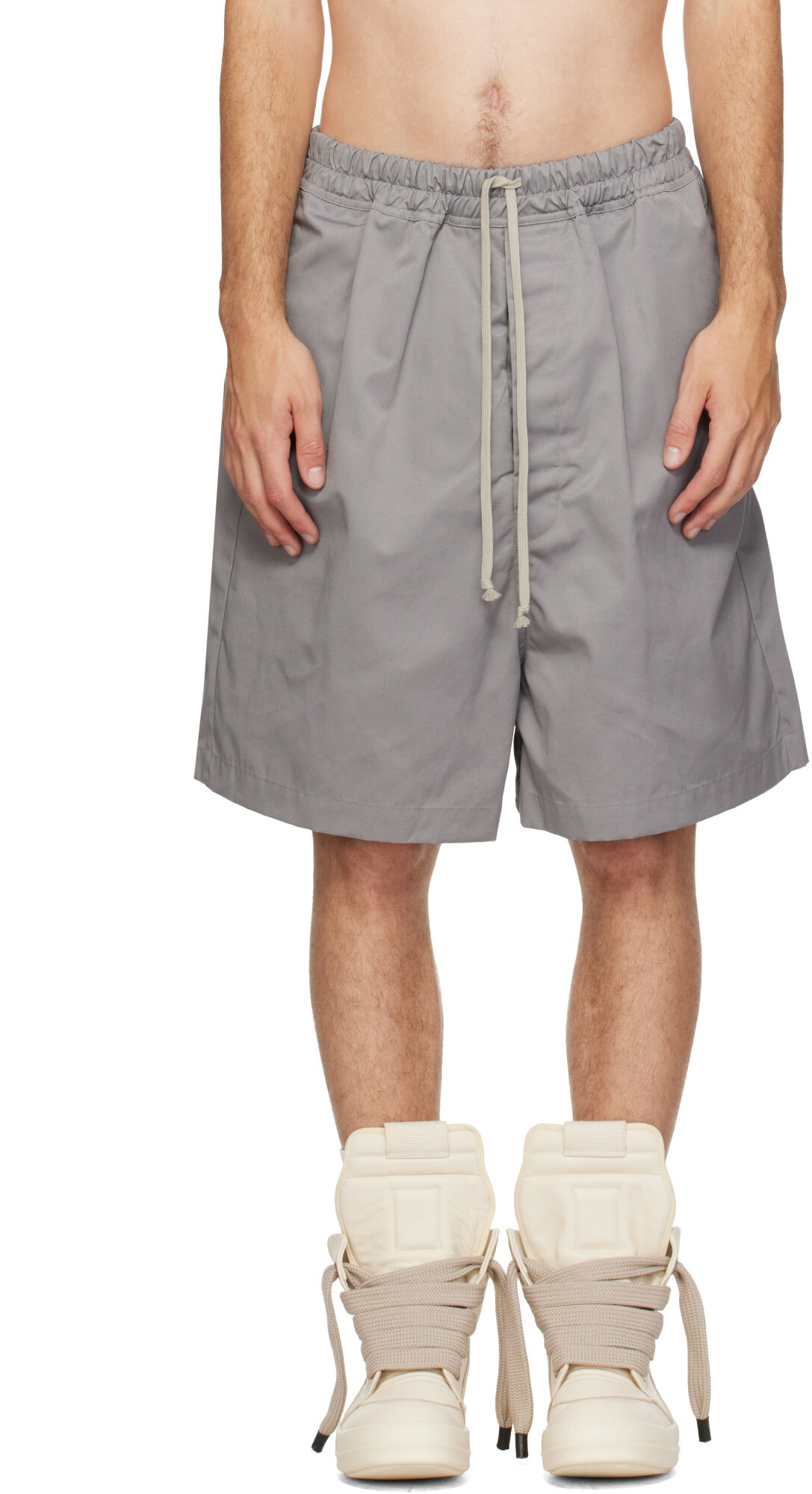 Rick Owens Gray Tower Faun Shorts