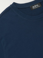 A.P.C. - Jimmy Cotton-Jersey T-Shirt - Blue