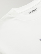 CARHARTT WIP - Oversized Printed Organic Cotton-Jersey T-Shirt - White