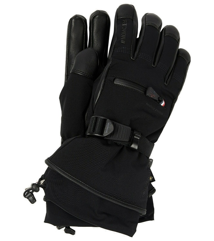Photo: Moncler Grenoble - Leather-trimmed gloves
